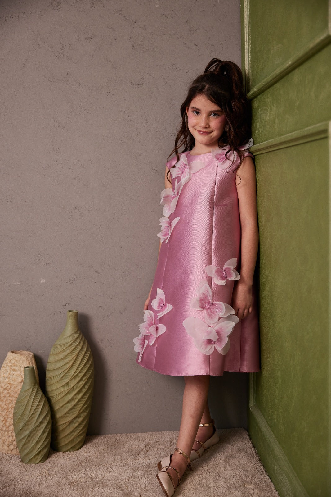 Purple & Pink Hand Painted Butterfly with Glitters