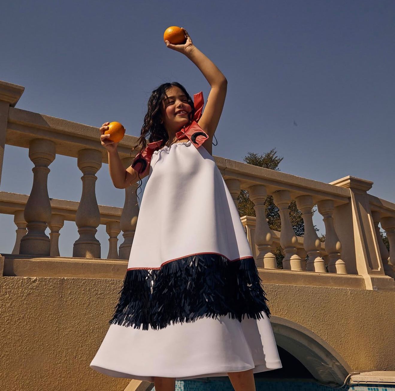 Moonlit Shoulder Bow Dress