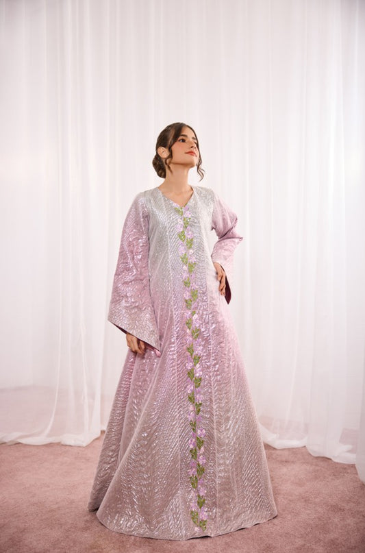 Scarlet Kids Ombre Floral Textured Jalabiya