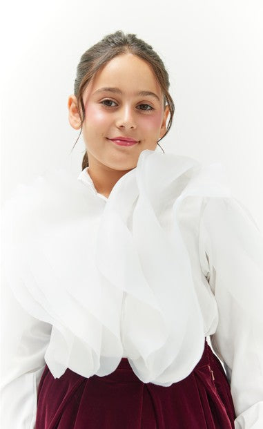 Qatar National Day 2024 Girls' Top and Skirt
