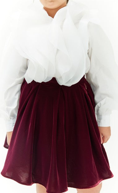 Qatar National Day 2024 Girls' Top and Skirt