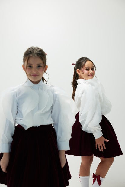 Qatar National Day 2024 Girls' Top and Skirt