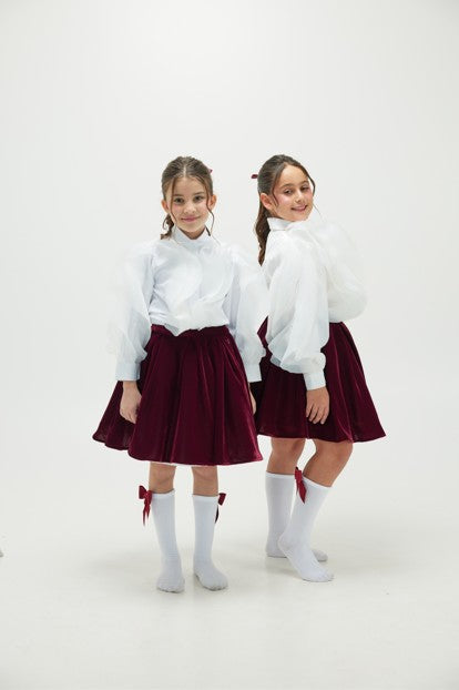Qatar National Day 2024 Girls' Top and Skirt