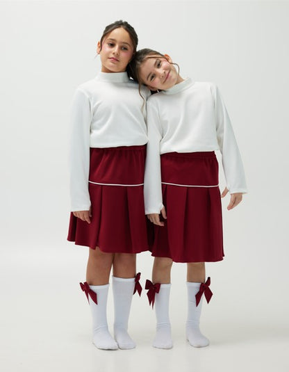 Qatar National Day 2024 Girls' Highneck Top and Skirt