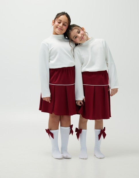 Qatar National Day 2024 Girls' Highneck Top and Skirt