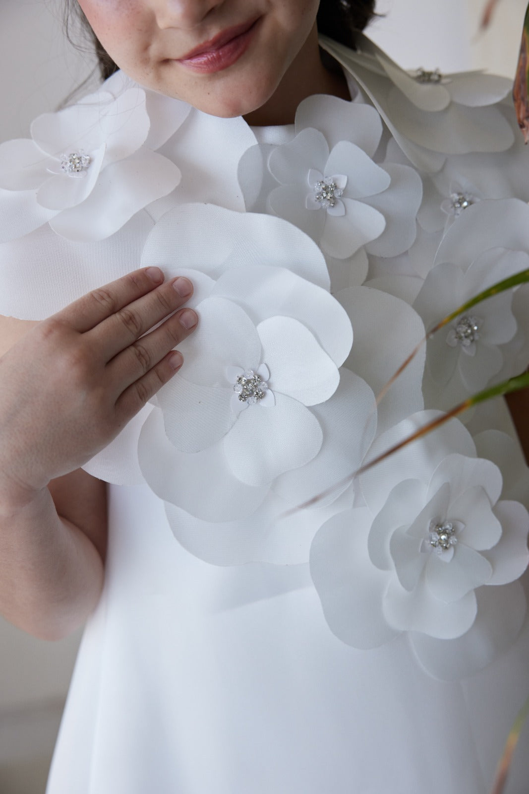 Sleeveless Dress With 3D Flower