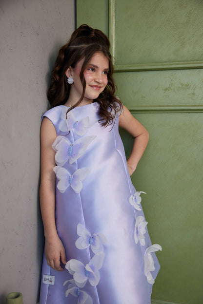 Purple & Pink Hand Painted Butterfly with Glitters