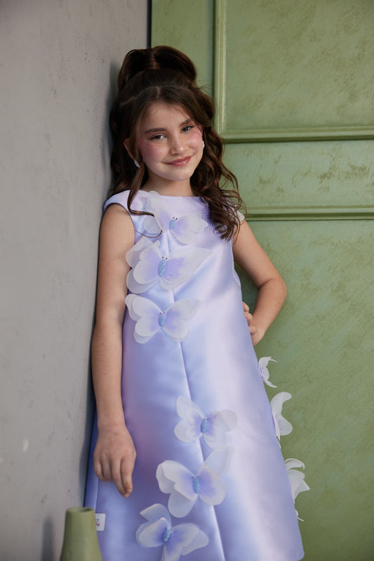 Purple & Pink Hand Painted Butterfly with Glitters