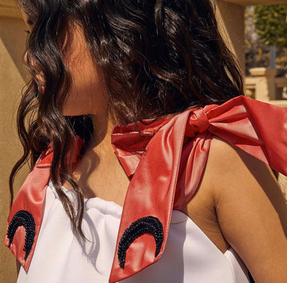 Moonlit Shoulder Bow Dress