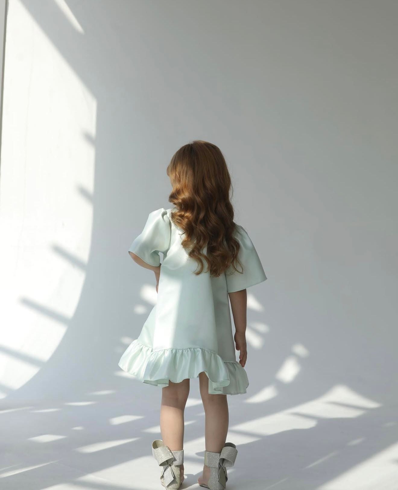 Crystal Mint Ruffle Dress
